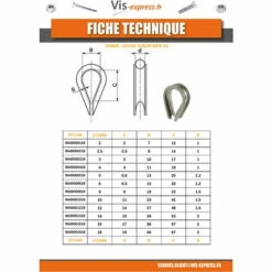 VIS EXPRESS COSSE COEUR A4 DIAM 18 | 10 Stück -Seilwinden Sales 58964078 3