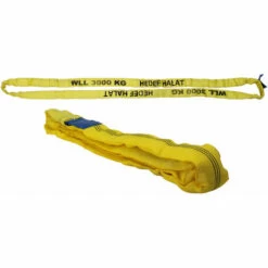 HEDEF Rundschlinge 3000kg Tragkraft, 3m Umfang, Endlos Mit Polyesterkern, Hebegurt Hebeband, Gelb -Seilwinden Sales 59038345 4