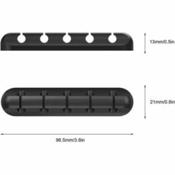 BARES Cable Clips Cable Managers, Adhesive Hooks, Power Cord Cable Holders And Charging Accessory Cables, Mouse Cables, PC, Office And Home (5) -Seilwinden Sales 59040967 4