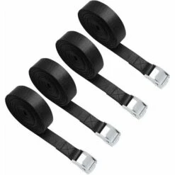 BARES 4 Pcs Tie Down Straps, 2Mx25MM Ratchet Tie Down Straps Claw Buckle Straps With Buckle For Motorcycles, Cargo, Trailers