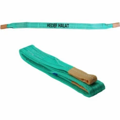 HEDEF 2 Tonnen Tragfähigkeit 3 Meter Länge Hebegurt Rundschlinge Hebeband Bergegurt Aus Polyster Mit Endschlaufen Für Kran, Abschleppen Grün