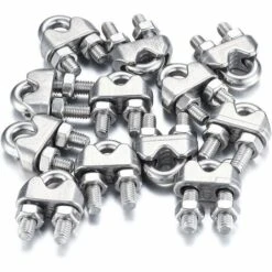 BEARSU M6 Kabelbinder, Edelstahldrahtseilbinder, Kabelclip U-Bolzen, Zum Verbinden Von Visier-Wäscheleine - 16 Stk 9 BEARSU M6 Kabelbinder, Edelstahldrahtseilbinder, Kabelclip U-Bolzen, Zum Verbinden Von Visier-Wäscheleine - 16 Stk -Seilwinden Sales 59195468 3