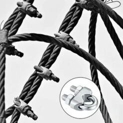 BEARSU M6 Kabelbinder, Edelstahldrahtseilbinder, Kabelclip U-Bolzen, Zum Verbinden Von Visier-Wäscheleine - 16 Stk 11 BEARSU M6 Kabelbinder, Edelstahldrahtseilbinder, Kabelclip U-Bolzen, Zum Verbinden Von Visier-Wäscheleine - 16 Stk -Seilwinden Sales 59195468 5