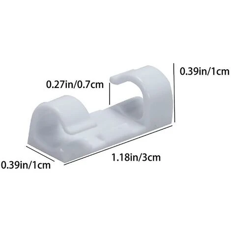Kueatily 60 Stück Finisher-Drahtklemme, Selbstklebender Draht-Organizer, Kabel-Clip-Halter 4 Kueatily 60 Stück Finisher-Drahtklemme, Selbstklebender Draht-Organizer, Kabel-Clip-Halter – Bild 2