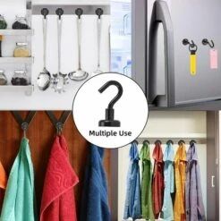 MINKUROW Magnet Haken, Magnete Mit Haken, 14 Stück Neodym Magnethaken Extra Stark, Schwarz Super Starker Magnetischer Haken Für Küche Schlafzimmer Badezimmer Garage Kühlschrankmagnet Schlüsselhalter 10 MINKUROW Magnet Haken, Magnete Mit Haken, 14 Stück Neodym Magnethaken Extra Stark, Schwarz Super Starker Magnetischer Haken Für Küche Schlafzimmer Badezimmer Garage Kühlschrankmagnet Schlüsselhalter -Seilwinden Sales 59506329 4