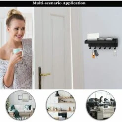 MINKUROW Schlüsselbrett Mit Ablage-Schlüssel Wandhalterung-Wand Schlüsselhaken Mit 6 Haken & Schlüsselleiste-Einfach Zu Verwenden,Wird Zum Sortieren Von Schlüsseln Und Kleinen Gegenständen Verwendet 10 MINKUROW Schlüsselbrett Mit Ablage-Schlüssel Wandhalterung-Wand Schlüsselhaken Mit 6 Haken & Schlüsselleiste-Einfach Zu Verwenden,Wird Zum Sortieren Von Schlüsseln Und Kleinen Gegenständen Verwendet -Seilwinden Sales 59507074 4