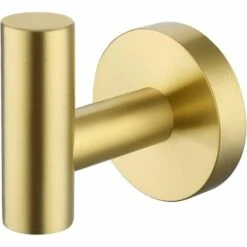 MINKUROW SUS304 Edelstahl-Badezimmer-Handtuchhalter-Haken Wandmontierte Küchenhaken, Gebürstetes Messing