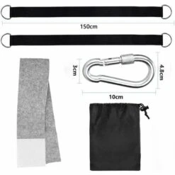 HIASDFLS Hängemattengurt, Hängemattenbefestigung Mit Baumschaukel Robuster Hängeschaukelgurt Mit D-Ring Und Hängemattengurt Bis 550 Kg Für Camping, Hängematte Und Gartenschaukel (2x150m) -Seilwinden Sales 59708868 4