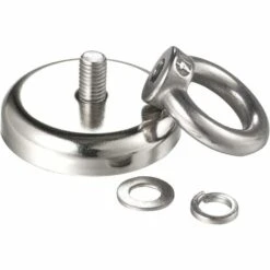 GESCHENKE Neodym-Ösenmagnet 32 ​​mm Haftung 35 Kg Super Starker Magnetischer Magnethaken (10 Packungen)