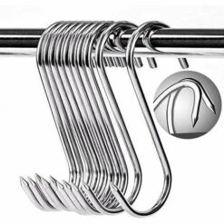 GESCHENKE 10 Fleischerhaken Aus Edelstahl, S-Haken, 100x4mm, S-Haken Für BBQ, Fleisch, Wurst, Küchengeschirr, Rostfrei, Robust Und Langlebig