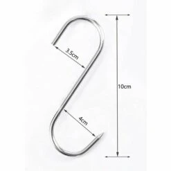 GESCHENKE 10 Fleischerhaken Aus Edelstahl, S-Haken, 100x4mm, S-Haken Für BBQ, Fleisch, Wurst, Küchengeschirr, Rostfrei, Robust Und Langlebig -Seilwinden Sales 60106144 5