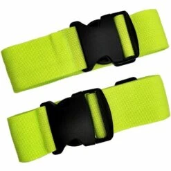 MINKUROW 2-Stück Gepäckgurt Koffergurt Gepäcktasche Packriemen Kofferband Lang Kofferbänder Luggage Strap Für Koffer（grün）