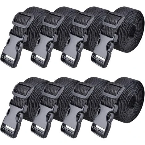 WERKZEUGE 8er-Pack Schnellschnallen-Ratschengurte Aus Kunststoff Zum Sichern Von Gepäck (2 M, Armeegrün – 3,8 Mm) 3 WERKZEUGE 8er-Pack Schnellschnallen-Ratschengurte Aus Kunststoff Zum Sichern Von Gepäck (2 M, Armeegrün – 3,8 Mm)