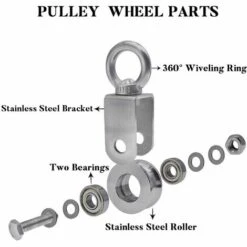 WERKZEUGE Rollenblock Aus Edelstahl 304, Maximale Belastung Beträgt 600 Kg -Seilwinden Sales 60554058 3