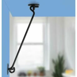 WERKZEUGE Sturmhaken 2 Stück Mattschwarzer Kabinenhaken, Edelstahl-Sturmhaken Mit Befestigungsschrauben, Für Garagentore Und Fenster -Seilwinden Sales 60554849 5