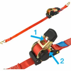 DEMA PKW Anhänger Automatik Zurrgurt Spanngurt Ratschengurt Gurt 4,5 M X 50 Mm 750 Kg -Seilwinden Sales 60660184 5