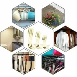 GESCHENKE Packung Mit 10 11,4 Cm Schweren S-Haken, Goldfarbene S-Haken, Aufhängerhaken Für Küche, Bad, Schlafzimmer Und Büro: Pfannen, Töpfe, Mäntel, Taschen, Pflanzen (10er-Pack/Gold) -Seilwinden Sales 61201912 3