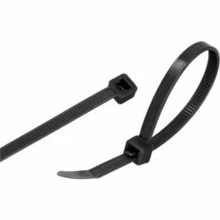 GESCHENKE 500 Stück Wiederverwendbare Kabelbinder (4,8 Mm X 200 Mm, Schwarz)