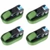 LONGZIMING Ratschen-Spanngurte 4 Stk. 800 DaN 6 M Grün -Seilwinden Sales 62812344 1