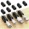 GESCHENKE 20 Stück Kabelhalter, Kabelmanagement-Clips, Klebriger Kabel-Organizer, Silikon, Selbstklebend, Für Desktop-USB-Ladekabel, Stromkabel, Nachttisch, PC, Büro, Zuhause (schwarz) -Seilwinden Sales 63501721 1