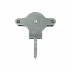 Polea Tendedero Wolfpack Zincado 40 Mm. Roldana Metal Con Tirafondo