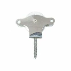 Polea Tendedero Wolfpack Inoxidable 40 Mm. / Roldana Metalica Con Tirafondo