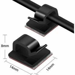 WERKZEUGE Kabelclips [60 Stück], Selbstklebende Kabelclips, Kabelclips, Für TV, PC, Laptop, Büro, Zuhause, Selbstklebende Befestigung (weiß) -Seilwinden Sales 63914178 3