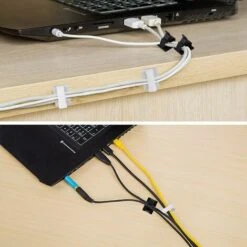 WERKZEUGE 80 Stück Kabelclips, Kabel-Organizer-Clips Mit Starken Selbstklebenden Pads, Draht-Organizer Für Heim-/Bürokabel -Seilwinden Sales 63917151 5