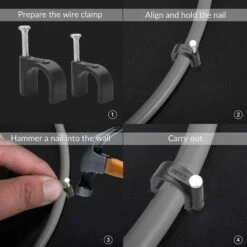 WERKZEUGE 200 Sortiment Runde Elektrische Kabelklemmen – 8 Mm Und 10 Mm – Schwarz – Für Ethernet-Kabel, Telefonkabel, TV-Kabel 10 WERKZEUGE 200 Sortiment Runde Elektrische Kabelklemmen – 8 Mm Und 10 Mm – Schwarz – Für Ethernet-Kabel, Telefonkabel, TV-Kabel -Seilwinden Sales 63918535 4