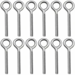 PETITES ECREVISSES 12 Stück Augenschrauben Aus Edelstahl 304 Für Maschinenschaukeln Im Freien - M4