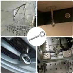 PETITES ECREVISSES 12 Stück Augenschrauben Aus Edelstahl 304 Für Maschinenschaukeln Im Freien - M4 -Seilwinden Sales 64043215 4