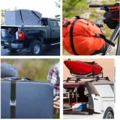 LIFCAUSAL Zurrgurte Nylon-Zurrgurte Auto-Dachträgergurte Zum Verzurren Von Fracht Strapazierfähige Befestigungsgurte Mit Zinklegierungsschnallen 6er-Pack -Seilwinden Sales 64476382 5