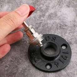 HEGUYEY 3 Vintage-Kleiderhaken, Industrielle Eisenrohr-Retro-Wandhalterung Für Robe, Handtuch, Tasche, Regenschirm, Hut, Antike Heimdekoration, Typ 2 -Seilwinden Sales 64879311 3