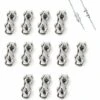HEGUYEY 12 Stück M3 Doppelklemme Stahldrahtseil, Edelstahldrahtseilklemme Verbinder Bremskabelklemme, Verwendet Für 2 Mm Stahldrahtseil -Seilwinden Sales 64880973 1