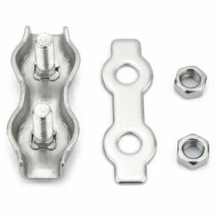 HEGUYEY 12 Stück M3 Doppelklemme Stahldrahtseil, Edelstahldrahtseilklemme Verbinder Bremskabelklemme, Verwendet Für 2 Mm Stahldrahtseil 9 HEGUYEY 12 Stück M3 Doppelklemme Stahldrahtseil, Edelstahldrahtseilklemme Verbinder Bremskabelklemme, Verwendet Für 2 Mm Stahldrahtseil -Seilwinden Sales 64880973 4