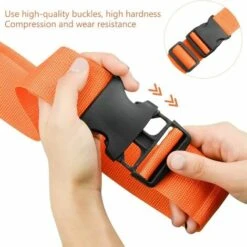 BEARSU Verstellbares Nylonschloss Reisegepäckgurte Schutzgürtel Reisehandtasche Aktenkoffer Zubehör Koffer Packgurte -Seilwinden Sales 65101782 4