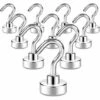 DONTODENT 10er-Pack Magnethaken, 10 Kg+ Starker Magnet Mit Kühlschrankhaken, Strapazierfähiger Deckenhaken, Magnethaken -Seilwinden Sales 65207118 1