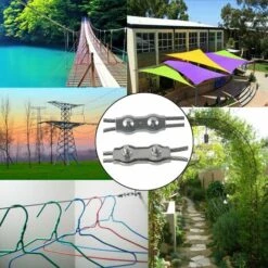 TINOR M4 Duplex Clips Kabelbinder 304 Edelstahl Duplex Seilklemmen Für Drahtseil Wäscheleinen Hängende Sonnensegel Feste Terrasse 6St 11 TINOR M4 Duplex Clips Kabelbinder 304 Edelstahl Duplex Seilklemmen Für Drahtseil Wäscheleinen Hängende Sonnensegel Feste Terrasse 6St -Seilwinden Sales 65264750 5