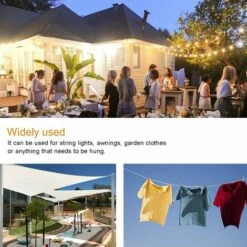 TINOR 304 Edelstahlseil-Aufhängeset, Nylonbeschichtetes Edelstahlkabel, PVC-Stahlkabelspanner, Für Zeltseil, Wäscheleine, Kronleuchter Im Freien, Garten (20 M) 10 TINOR 304 Edelstahlseil-Aufhängeset, Nylonbeschichtetes Edelstahlkabel, PVC-Stahlkabelspanner, Für Zeltseil, Wäscheleine, Kronleuchter Im Freien, Garten (20 M) -Seilwinden Sales 65265359 4