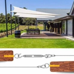 TINOR 304 Edelstahlseil-Aufhängeset, Nylonbeschichtetes Edelstahlkabel, PVC-Stahlkabelspanner, Für Zeltseil, Wäscheleine, Kronleuchter Im Freien, Garten (20 M) 11 TINOR 304 Edelstahlseil-Aufhängeset, Nylonbeschichtetes Edelstahlkabel, PVC-Stahlkabelspanner, Für Zeltseil, Wäscheleine, Kronleuchter Im Freien, Garten (20 M) -Seilwinden Sales 65265359 5