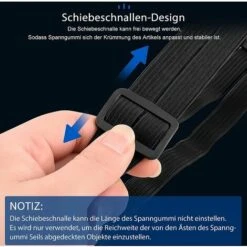 HEGUYEY 2 Stücke Gepäckspanner, Expander Mit Haken, Spanngurte Mit Haken, Spanngurte Kurz Mit 4 Schiebeschnalle, Spanngurt Fahrrad, Gepäckträger ​Spanngurt Für Motorrad Fahrrad Usw ( 2 Stücke, 60cm ) -Seilwinden Sales 65390133 3