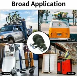 HEGUYEY Spanngurt 8m - 4 Stück Spanngurte Mit Klemmschloss Spanngurte Set Für Motorrad Fahrradträger Extrem Robuste Zurrgurt Mit Ratsche -Seilwinden Sales 65390139 5