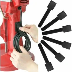 THSINDE Wiederverwendbares Kabelbinderband, Kabelbinder, Kabelbinder, Auf Länge Zuschneidbar, Einfacher Zuschnitt Für Schnüre Und Kabelmanagement, Schwarz