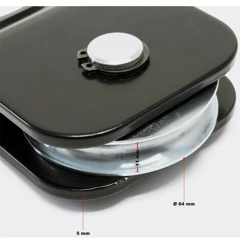 QERSTA 4t Öffnungsrolle Winde Seilführung Umlenkrolle Umlenkrolle 7 QERSTA 4t Öffnungsrolle Winde Seilführung Umlenkrolle Umlenkrolle – Bild 5