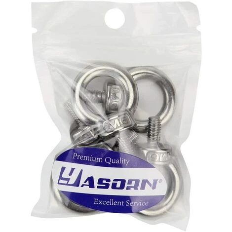 BENOBBY KIDS Augenheber-Ringschraube M6/0,24" Au?engewindeschrauben Edelstahl Marine Gewichtheberschrauben 5St 6 BENOBBY KIDS Augenheber-Ringschraube M6/0,24" Au?engewindeschrauben Edelstahl Marine Gewichtheberschrauben 5St – Bild 4