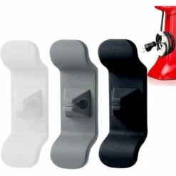 ILOVEMILAN 10 Stücke Weiß + Grau + Schwarz Küchenaufwicklung Netzkabel Organizer Datenkabel Aufbewahrungshalter Silikon Kabel Organizer Selbstklebend