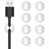 ILOVEMILAN 8er-Pack Weiße Kabelclips, Netzkabel-Organizer, Kabelmanagement, Selbstklebend, Passend Für Alle Computer, Netzkabel, Ladekabel Oder Mauskabel -Seilwinden Sales 65679302 1