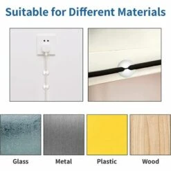 ILOVEMILAN 8er-Pack Weiße Kabelclips, Netzkabel-Organizer, Kabelmanagement, Selbstklebend, Passend Für Alle Computer, Netzkabel, Ladekabel Oder Mauskabel 10 ILOVEMILAN 8er-Pack Weiße Kabelclips, Netzkabel-Organizer, Kabelmanagement, Selbstklebend, Passend Für Alle Computer, Netzkabel, Ladekabel Oder Mauskabel -Seilwinden Sales 65679302 4