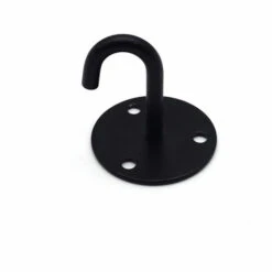 BENOBBY KIDS (4 St��ck) Wandhaken Zum Anschrauben, Platte, ?se, Deckenhaken, Zum Aufh?ngen, Oval, Offener Haken, Edelstahl, Mattschwarzes Finish, 4 St��ck