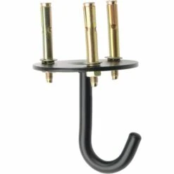 BENOBBY KIDS (4 St��ck) Wandhaken Zum Anschrauben, Platte, ?se, Deckenhaken, Zum Aufh?ngen, Oval, Offener Haken, Edelstahl, Mattschwarzes Finish, 4 St��ck -Seilwinden Sales 65690415 3